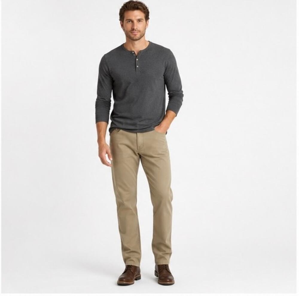 Levi's 505 Men's 34x32 Straight Leg Pants Khaki Tan Classic Fit